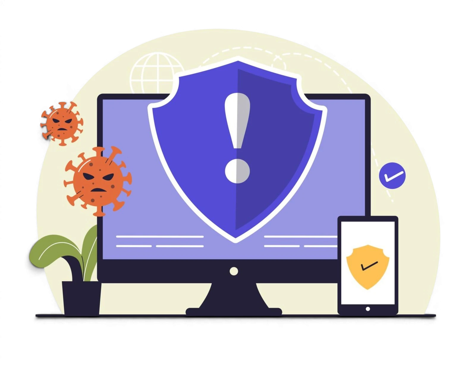Digital security lock protecting a device